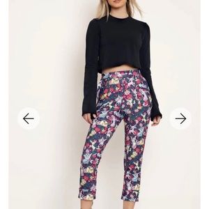 Blackmilk Eevee Evolution Floral Cuffed Pants